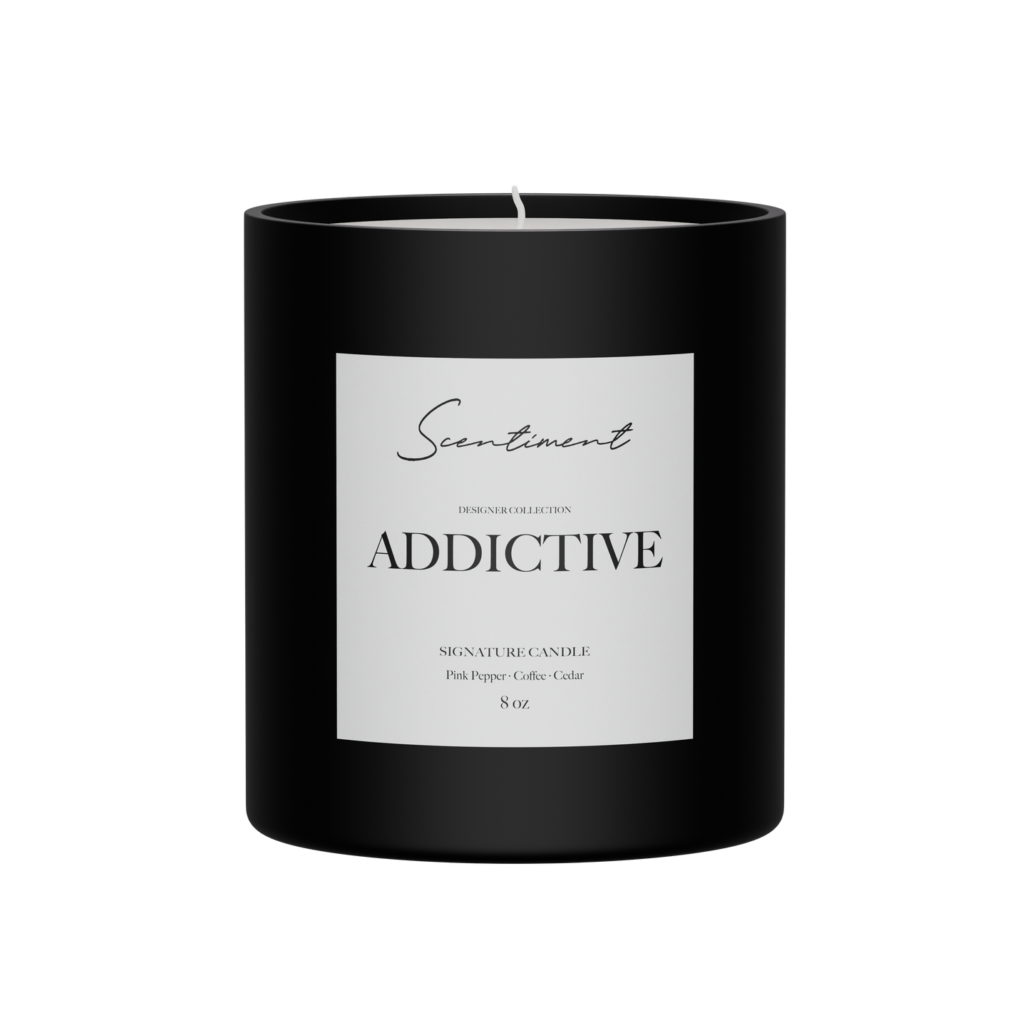 Addictive Candle 8oz Inspired by YSL® Black Opium
