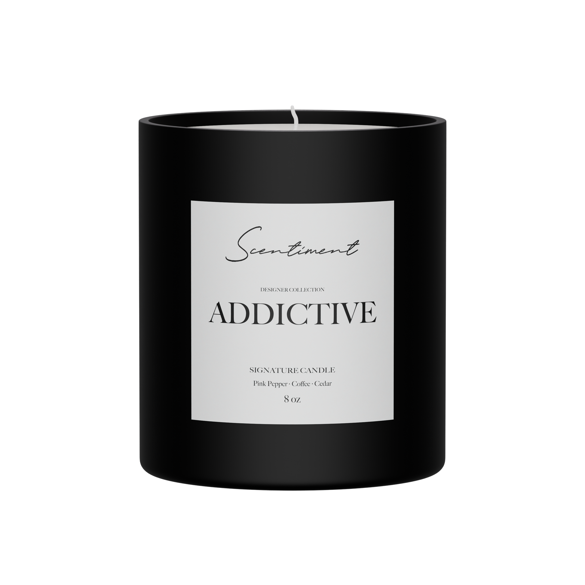 Addictive Candle 8oz Inspired by YSL® Black Opium
