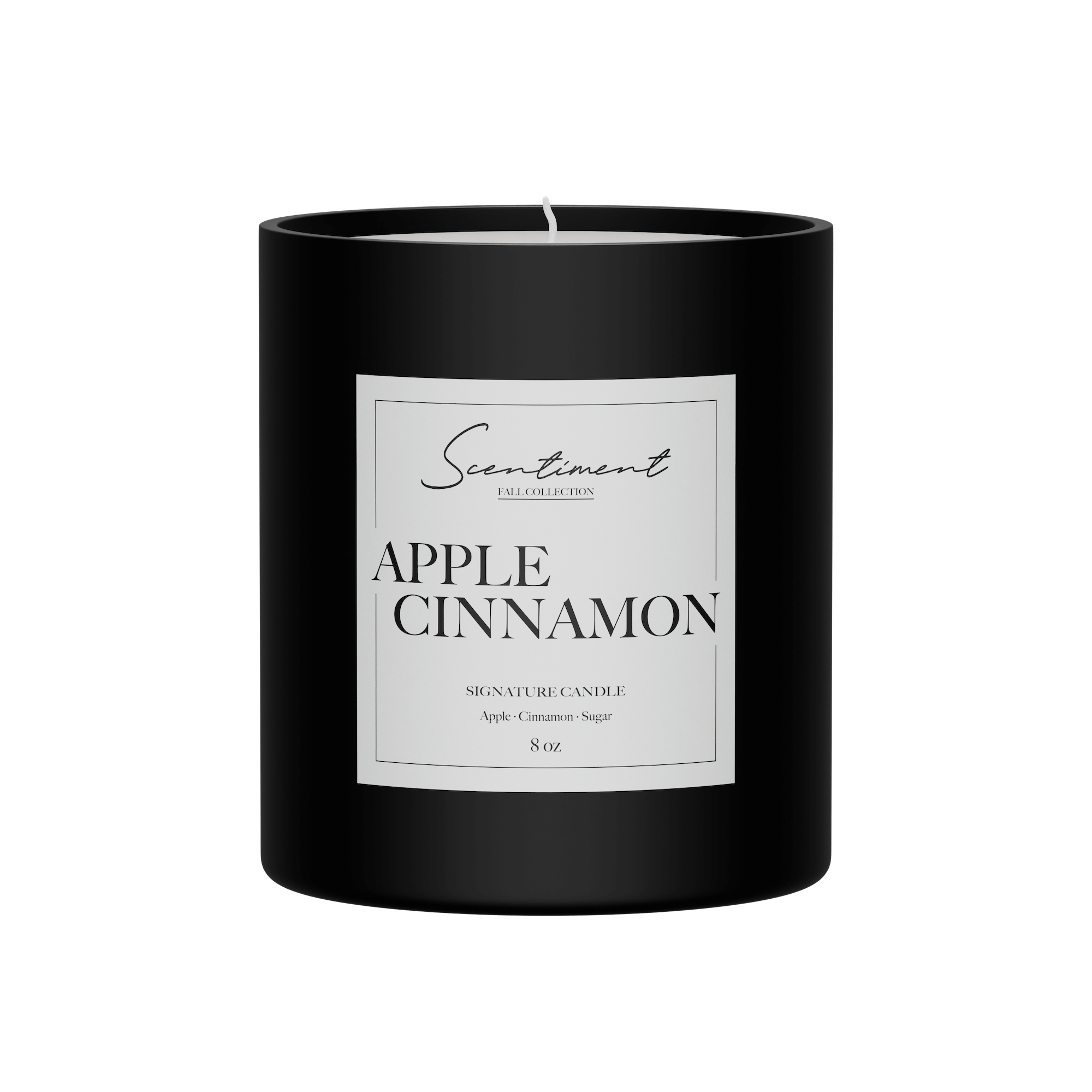 Apple Cinnamon Candle 8oz with notes of Apples, Cinnamon, Sugar