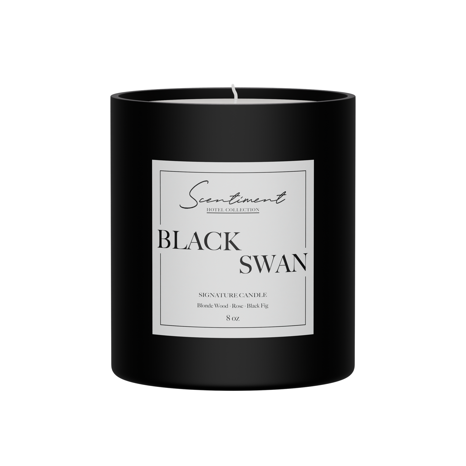 Black Swan Candle 8oz with notes Inspired by EDITION® New York