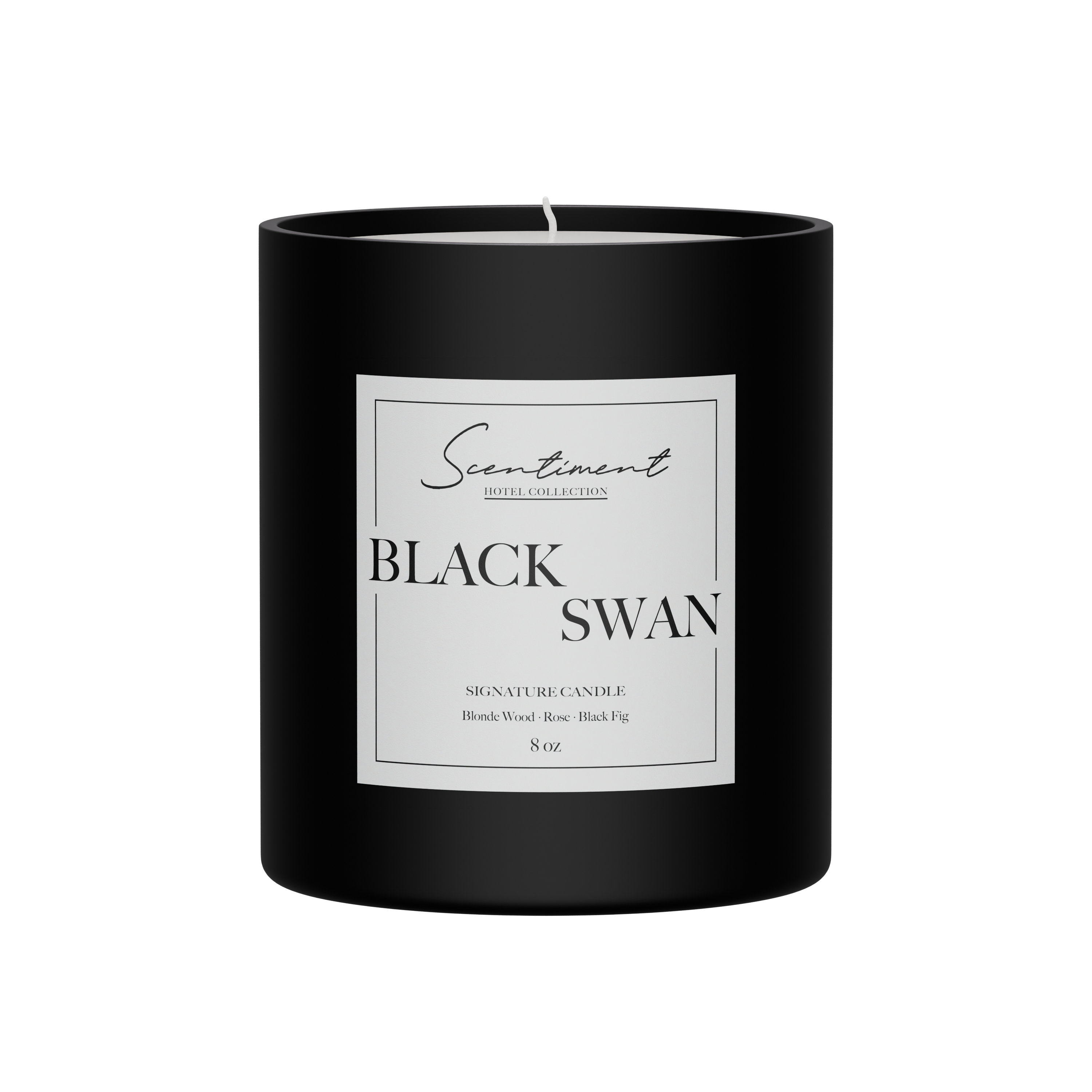 Black Swan Candle 8oz with notes Inspired by EDITION® New York