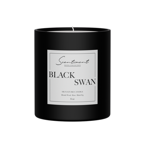 Black Swan Candle 8oz with notes Inspired by EDITION® New York