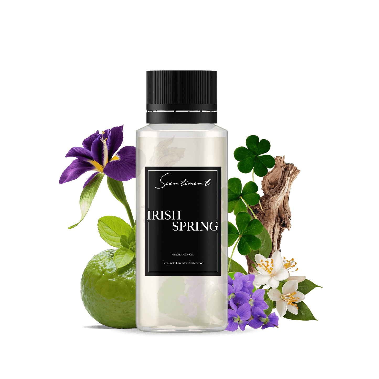 Irish Spring Fragrance oil, with notes of Bergamot, Lavender, and Amberwood.