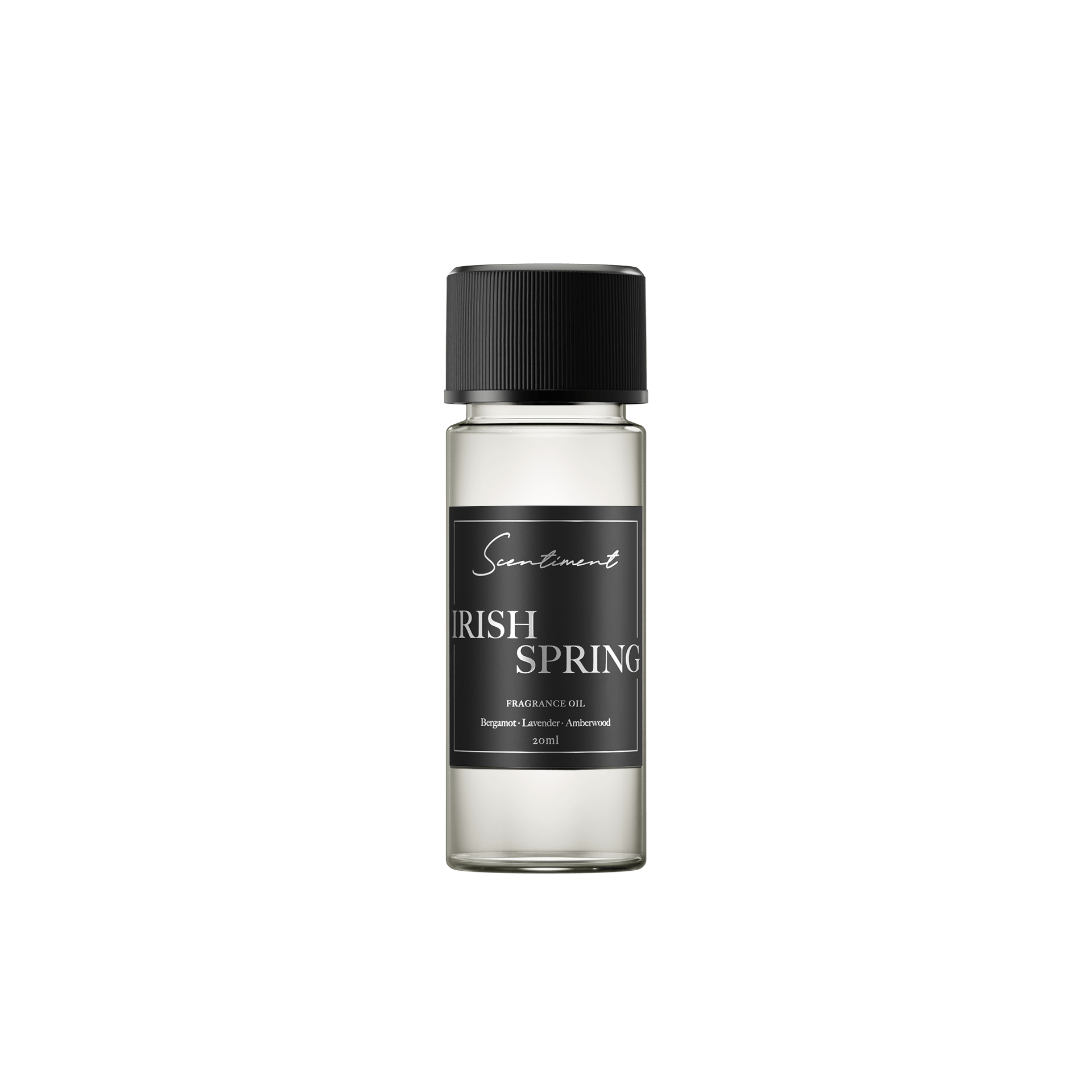 Irish Spring Fragrance oil, with notes of Bergamot, Lavender, and Amberwood.