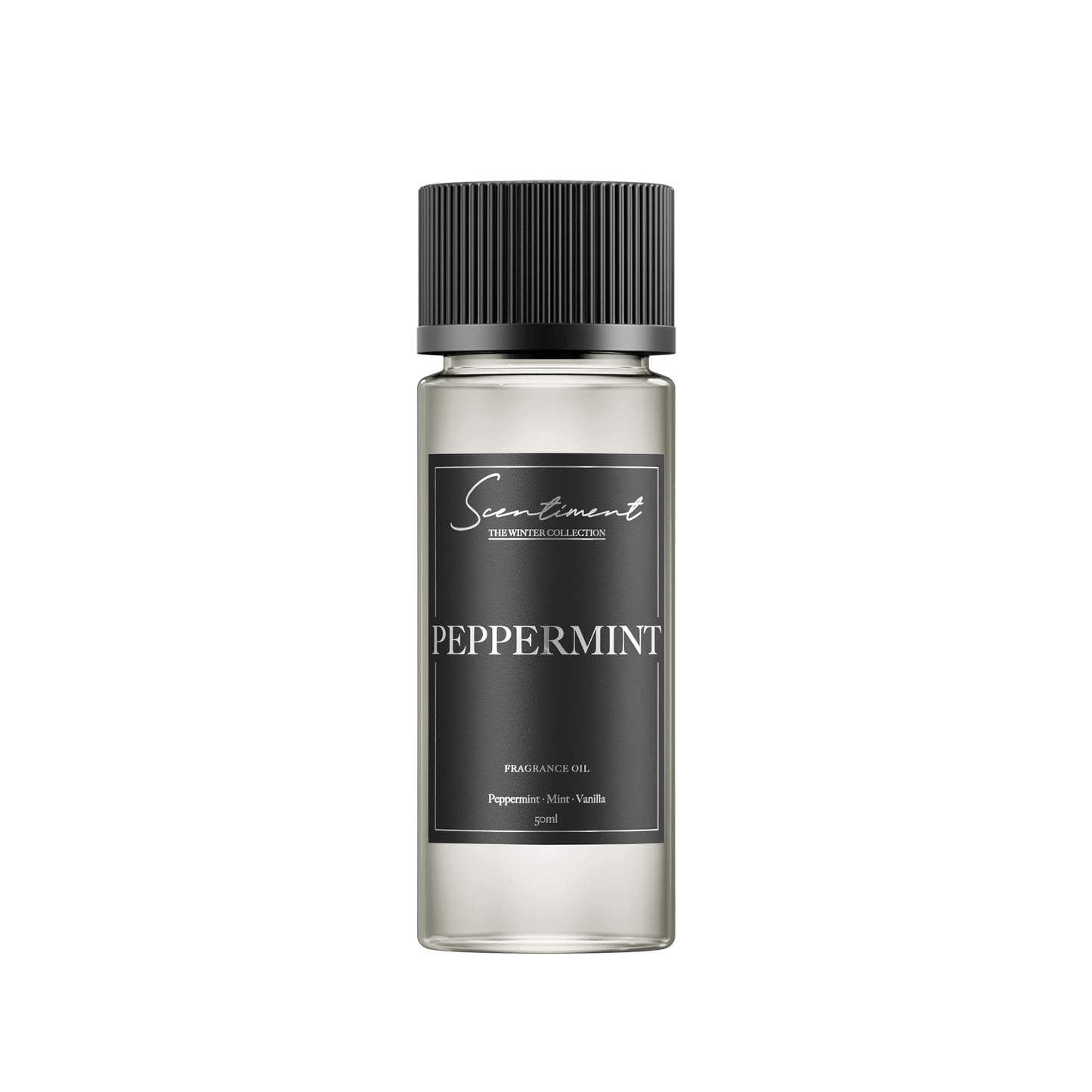 Peppermint 50ml Fragrance Oil with notes of Peppermint, Mint, Eucalyptus, Vanilla, Sandalwood
