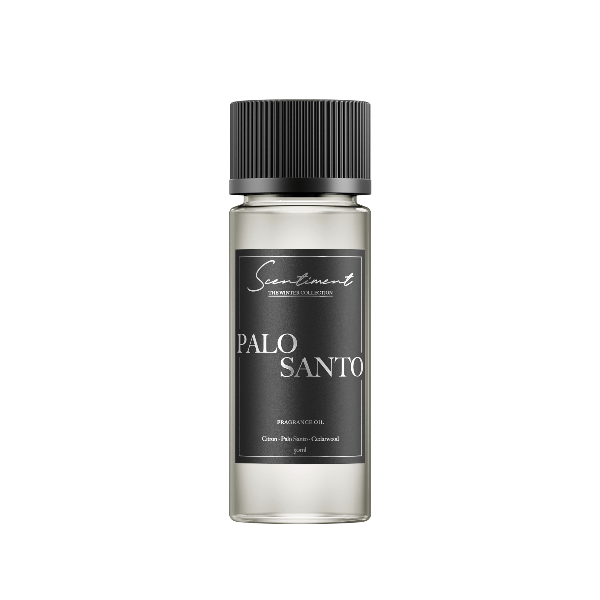 Palo Santo 50ml Fragrance Oil with notes of Citron, Palo Santo, Cedarwood