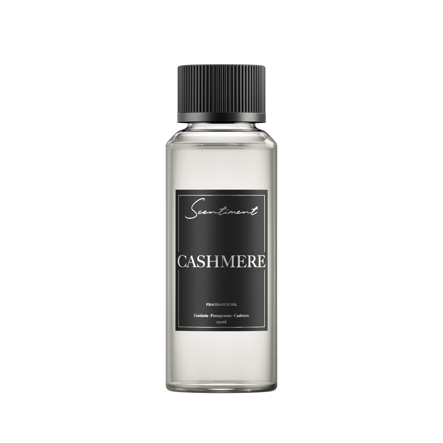 Cashmere 120ml Fragrance Oil with notes of Gardenia, Freesia, Pomegranate, Lily, Cashmere, Woods
