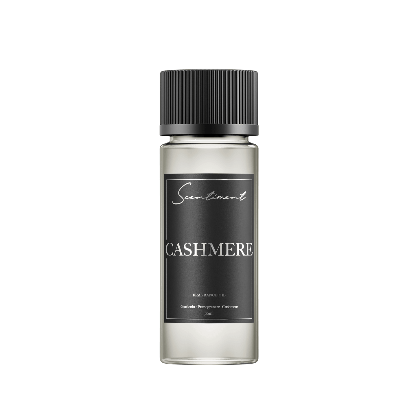 Cashmere 50ml Fragrance Oil with notes of Gardenia, Freesia, Pomegranate, Lily, Cashmere, Woods
