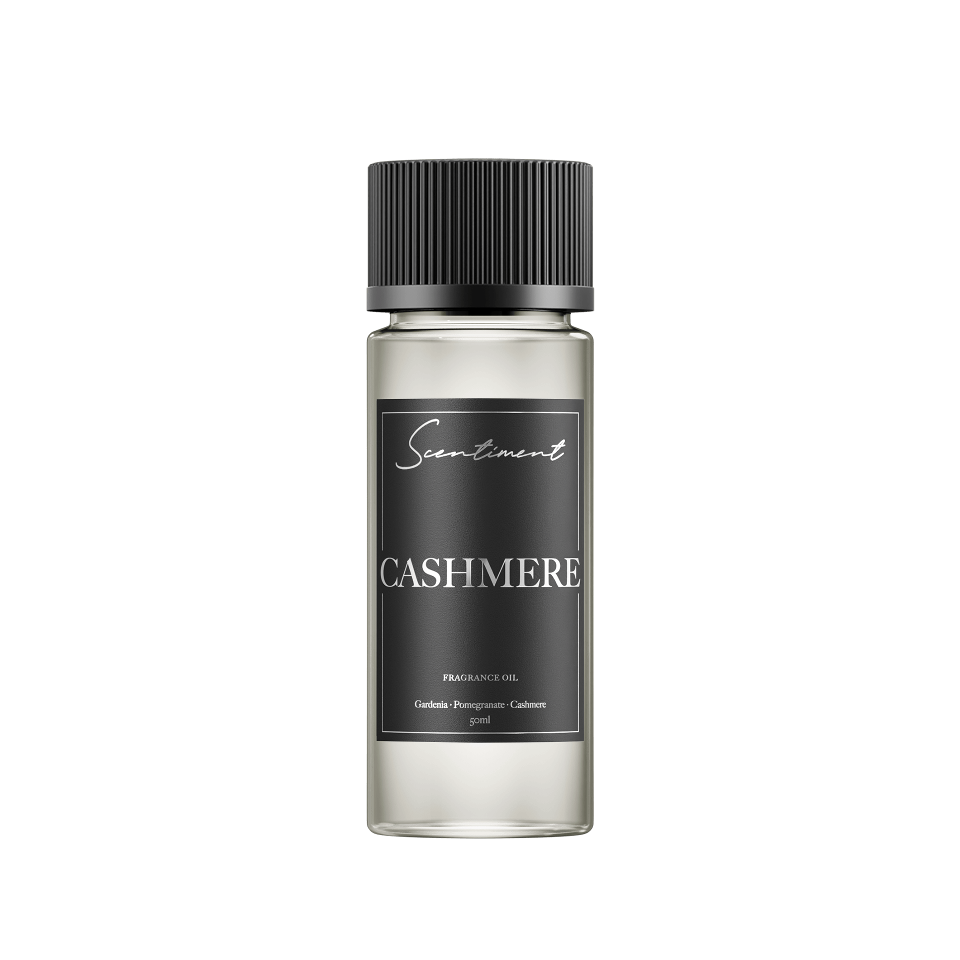 Cashmere 50ml Fragrance Oil with notes of Gardenia, Freesia, Pomegranate, Lily, Cashmere, Woods
