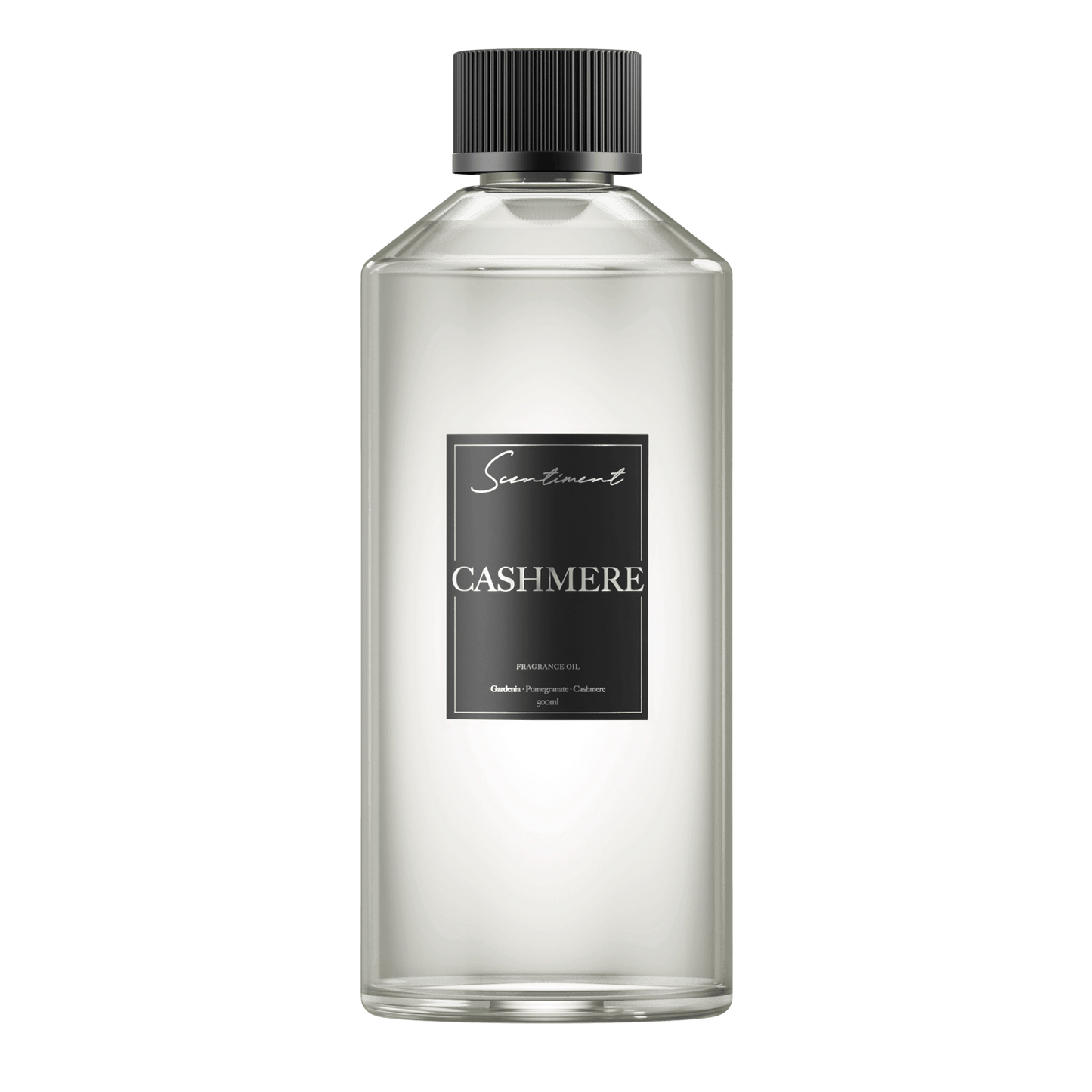 Cashmere 500ml Fragrance Oil with notes of Gardenia, Freesia, Pomegranate, Lily, Cashmere, Woods
