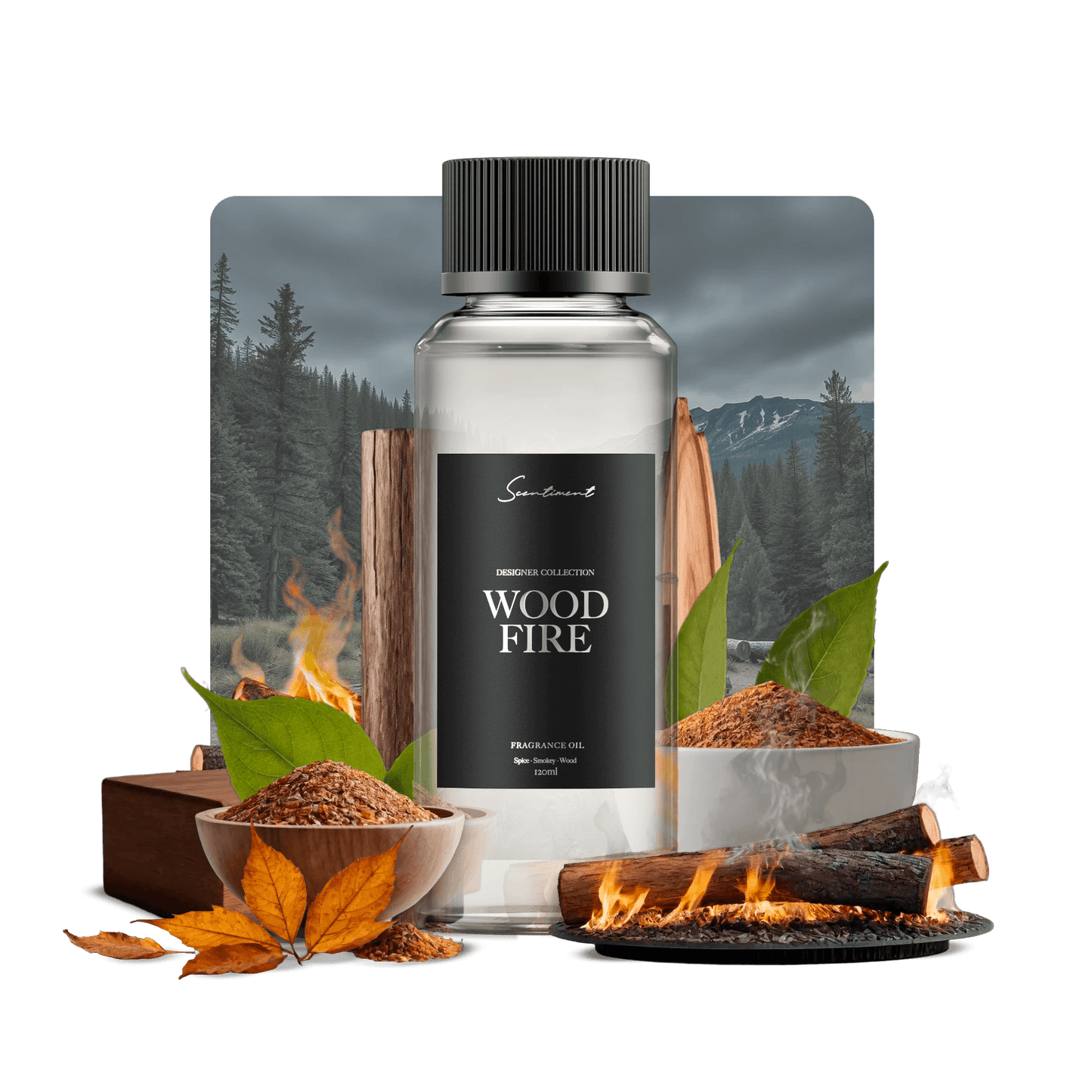 Wood Fire Fragrance Oil, Inspired by Diptyque® Feu de Bois
