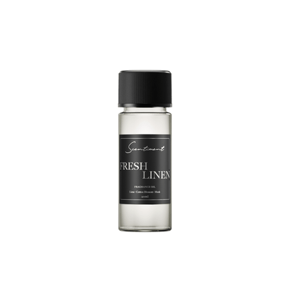 Fresh Linen 20ml Fragrance Oil with the notes of Lemon, Lime, Jasmine, Cotton Blossom, Sheer Musk, Blonde Woods