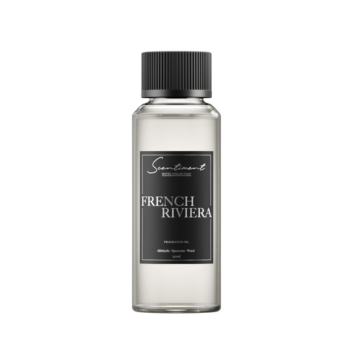 French Riviera 120ml Fragrance Oil, inspired by Monte Carlo Inn®, with notes of Aldehydic, Spearmint, and Wood