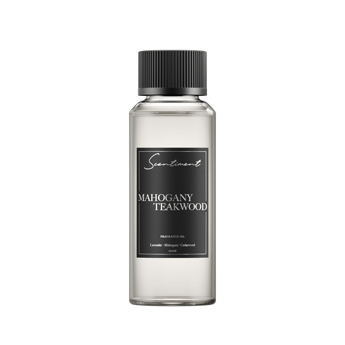 Mahogany Teakwood 120ml Fragrance Oil with notes of Lavender, Geranium, Mahogany, Cedarwood, Oak
