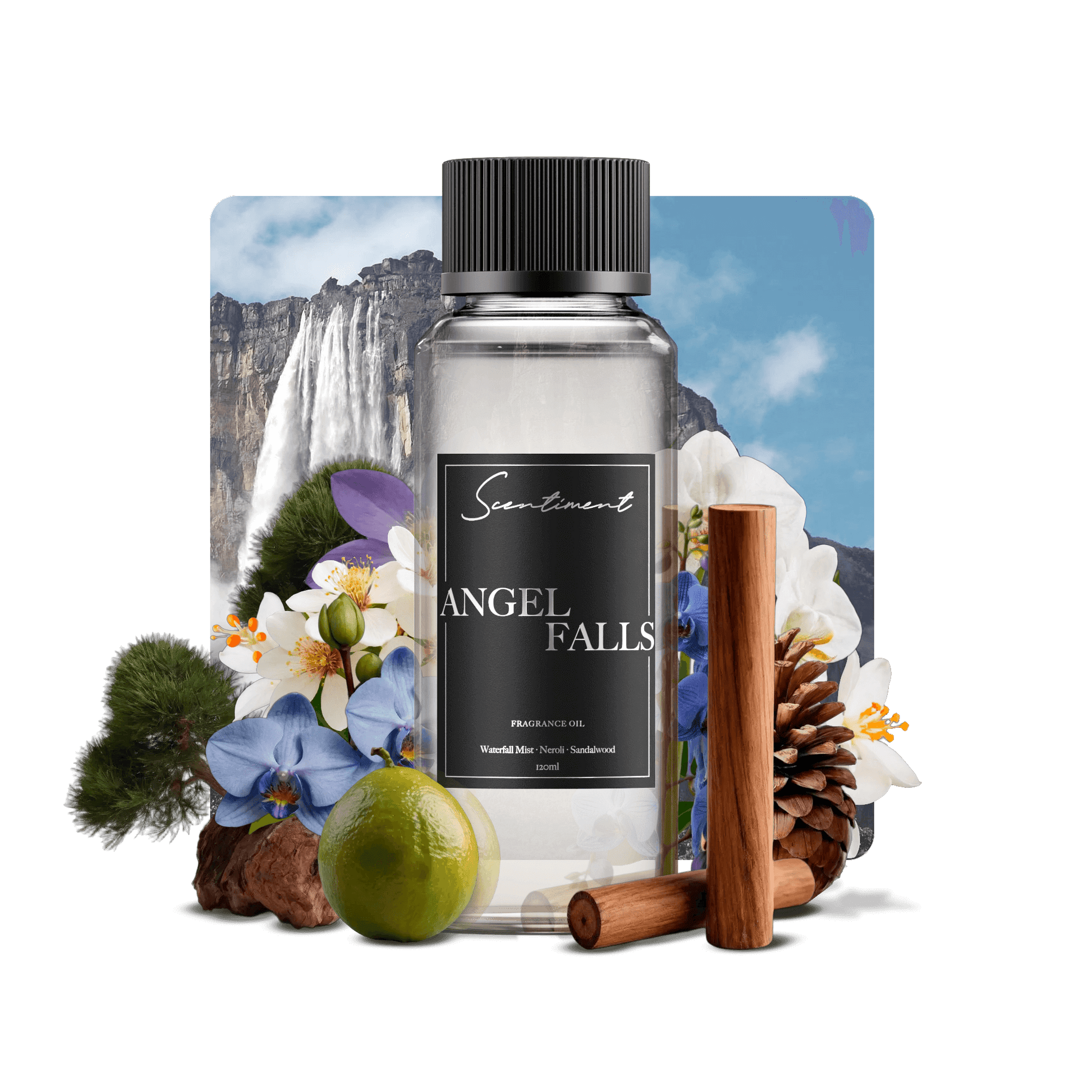 Angel Falls Fragrance Oil with notes of Waterfall Mist, Jasmine, Musk