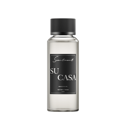 Su Casa 120ml Fragrance Oil with notes of Oud, Seffron, Oakmoss
