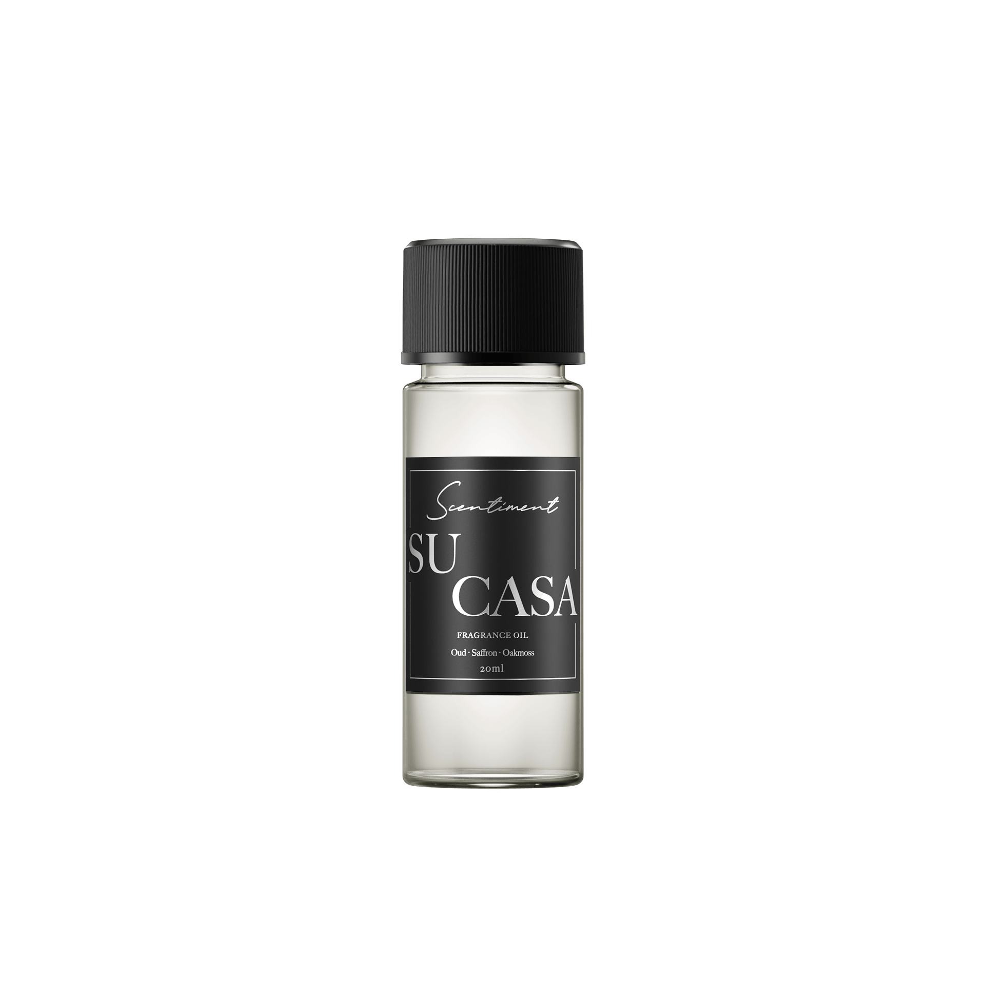 Su Casa 20ml Fragrance Oil with notes of Oud, Seffron, Oakmoss
