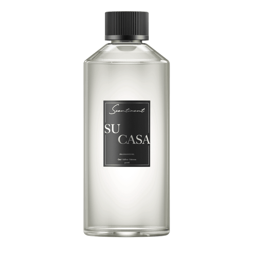 Su Casa 500ml Fragrance Oil with notes of Oud, Seffron, Oakmoss
