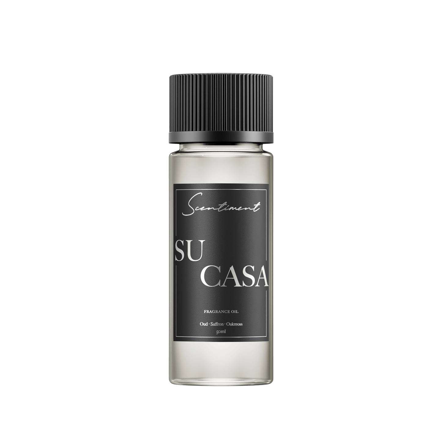 Su Casa 50ml Fragrance Oil with notes of Oud, Seffron, Oakmoss
