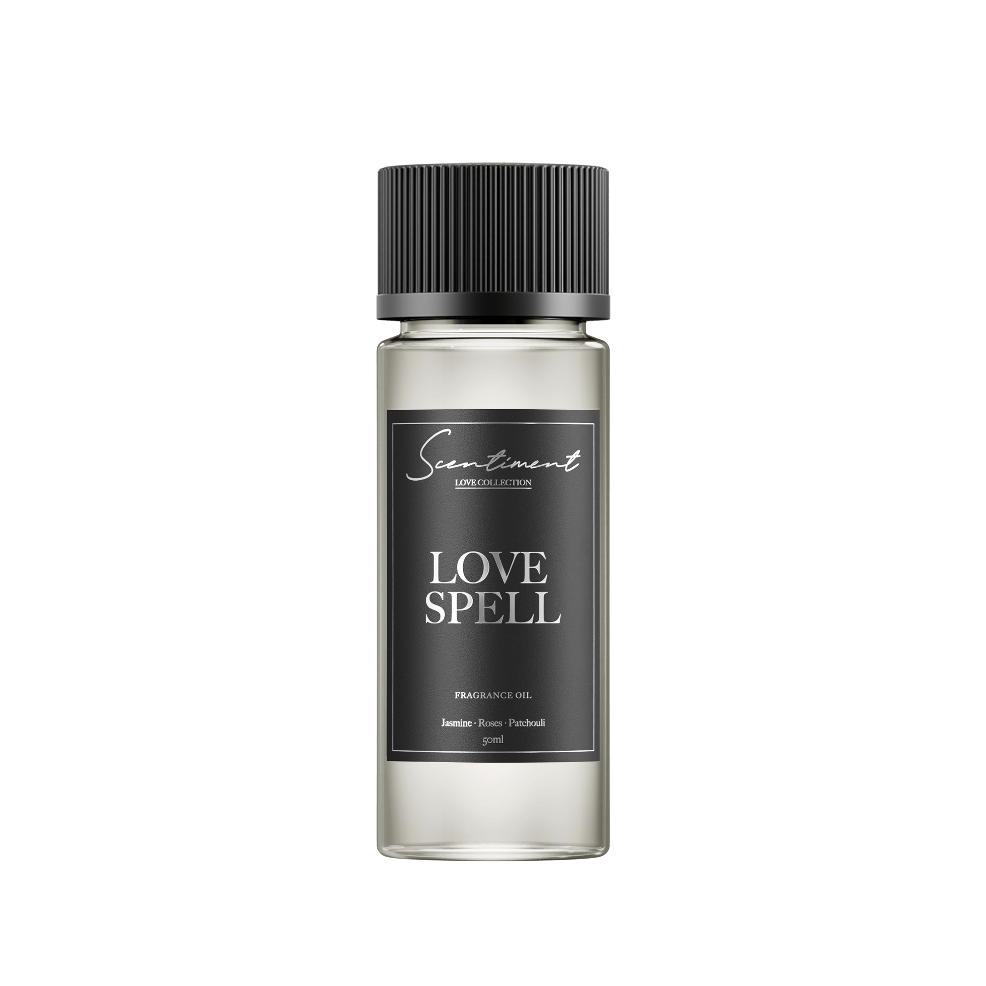 Love Spell 50ml Fragrance Oil with notes of Jasmine, Roses, Patchouli