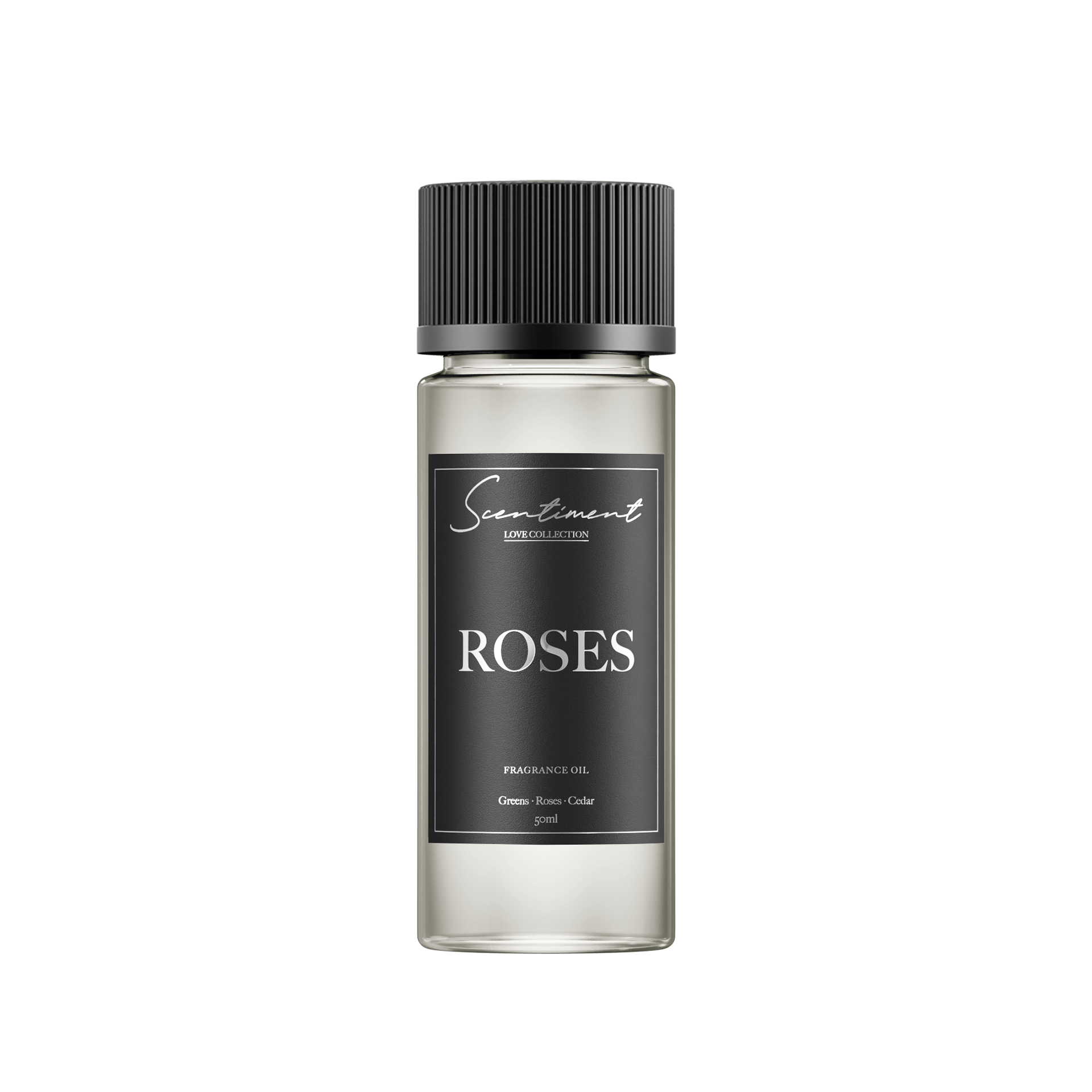 Roses 50ml Fragrance Oil with notes of Greens, Roses, Cedar