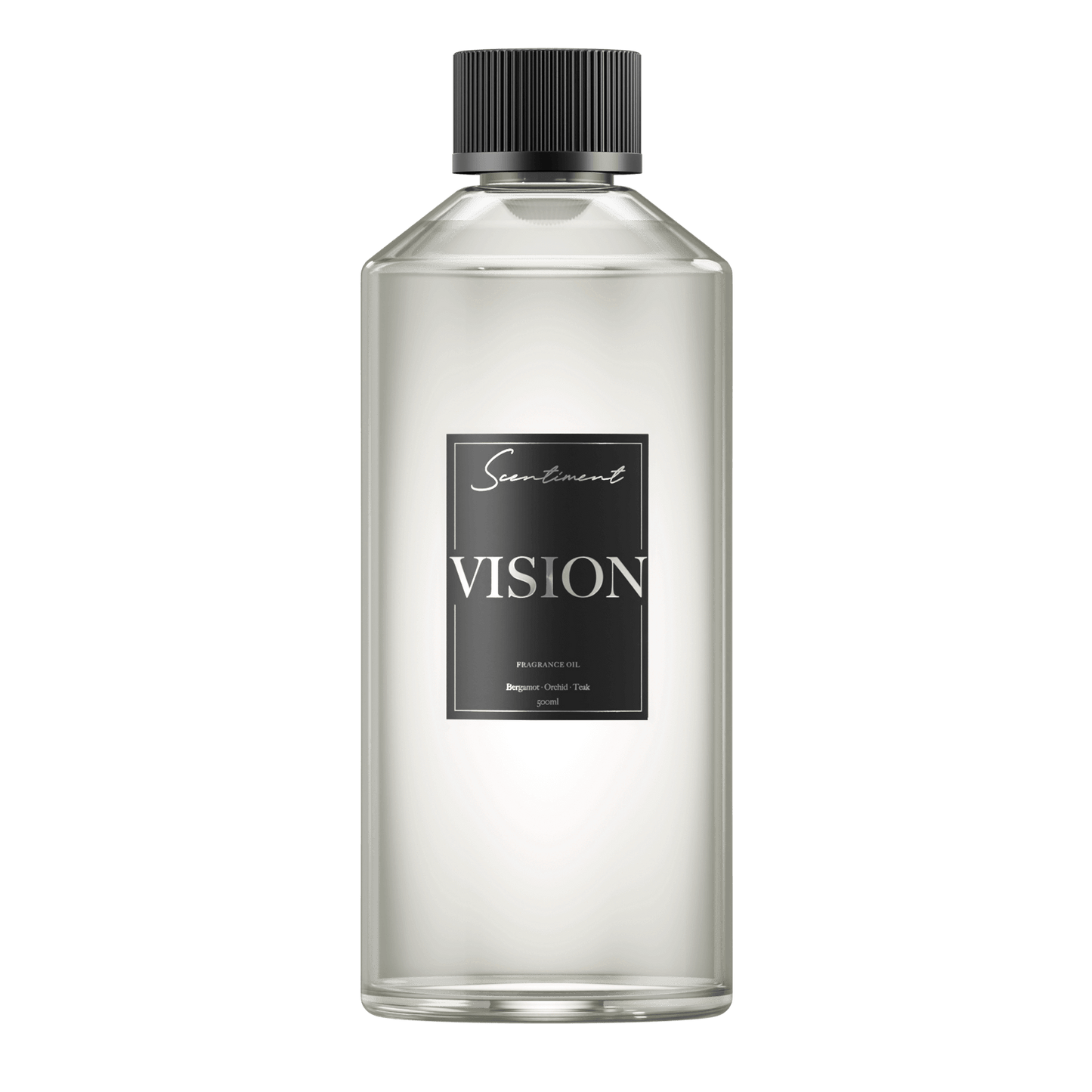 Vision 500ml Fragrance Oil with the notes of Bergamot, Orchid , Teak