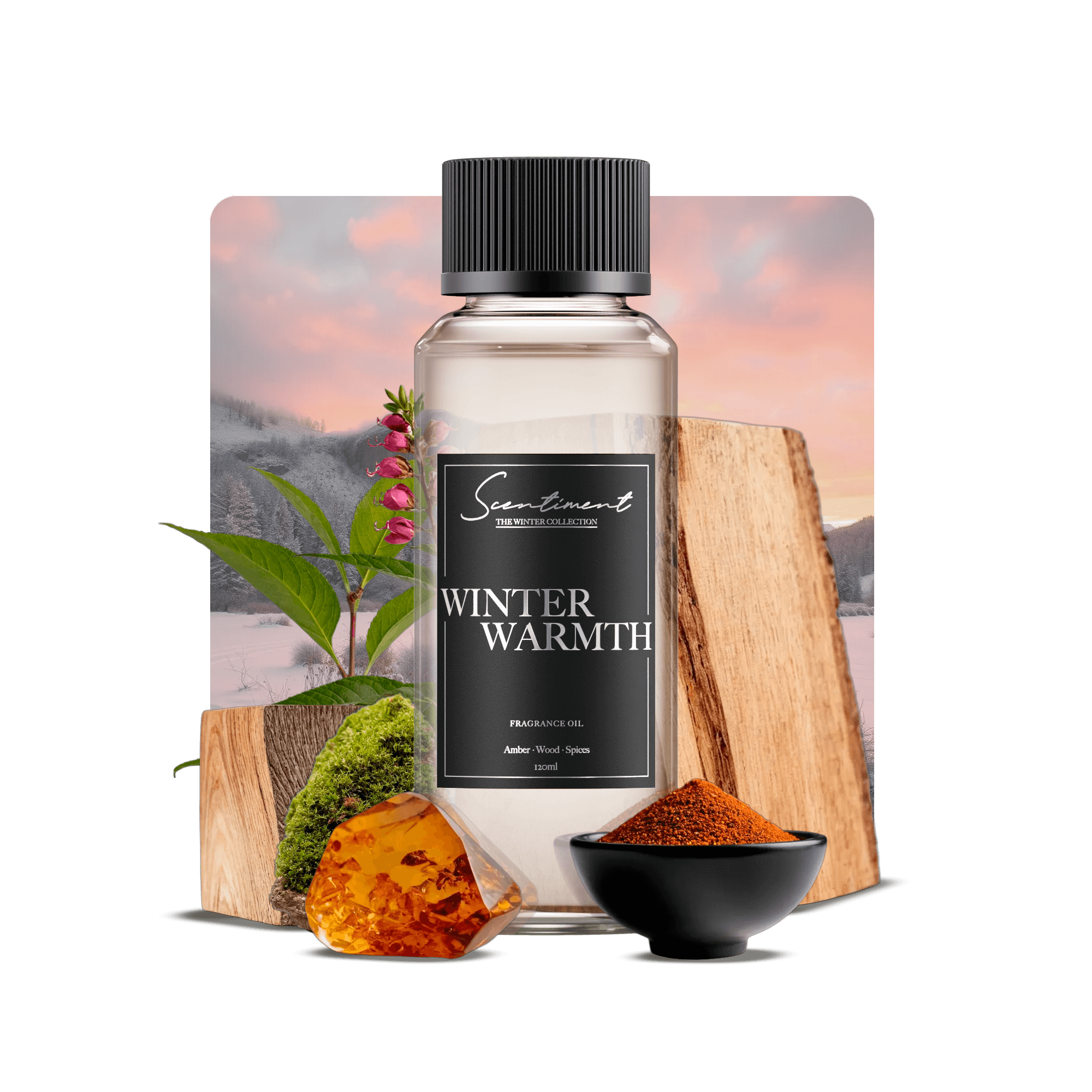 Winter Warmth Fragrance Oil with notes of Amber, Balsam, Fresh Spices