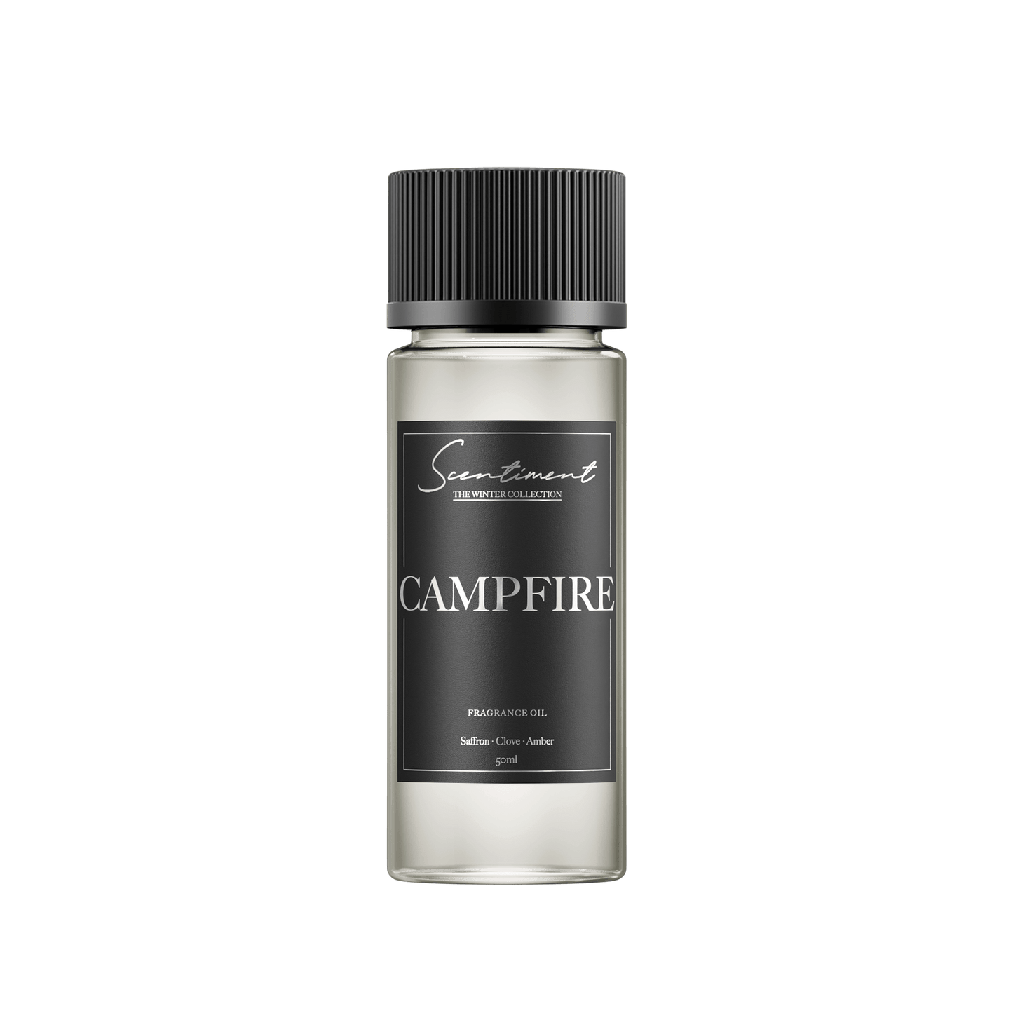 Campfire 50ml Fragrance Oil with notes of Saffron, Clove, Sandalwood