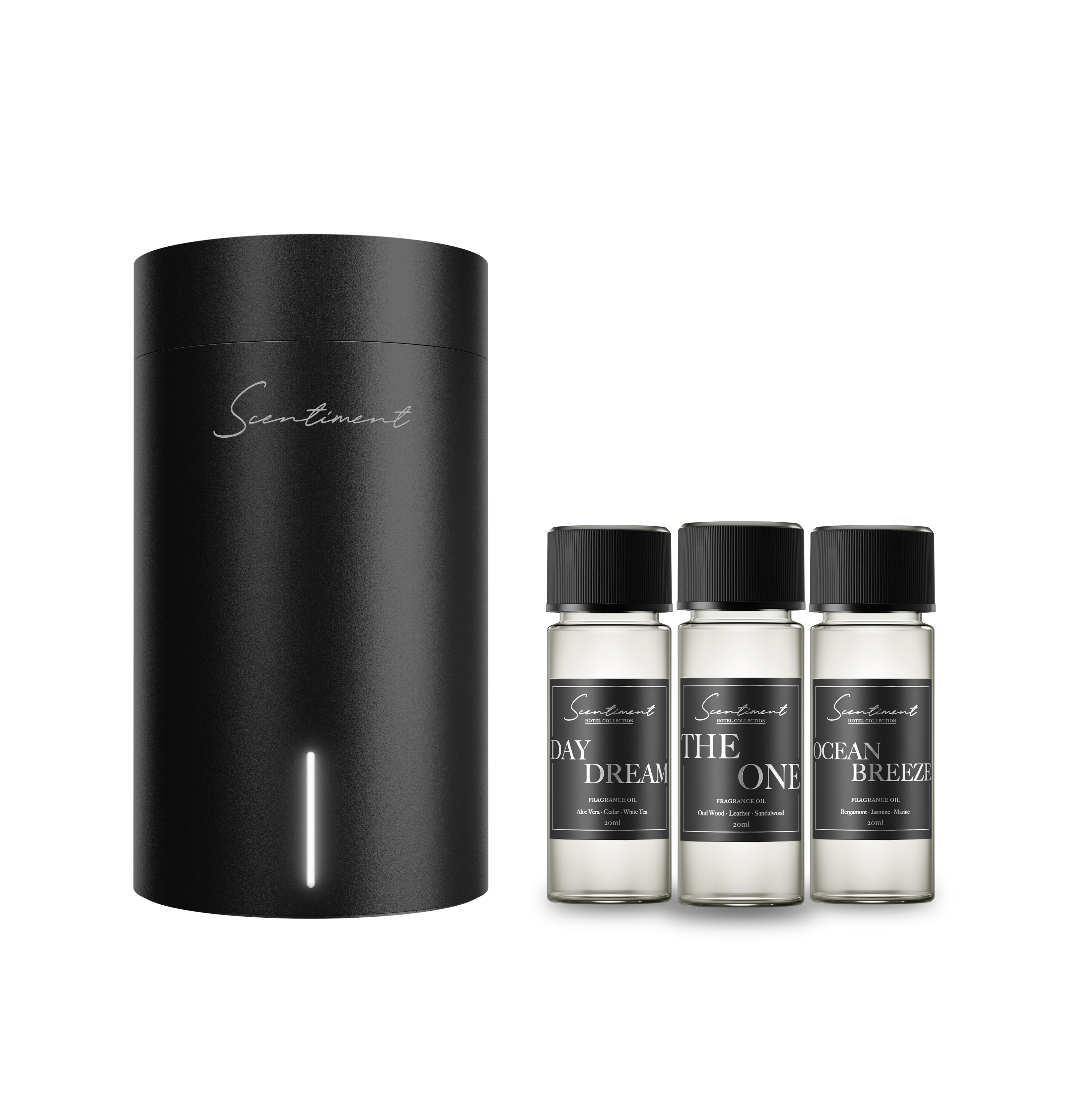 Scentiment Kit Mini Diffuser Top 3 Hotel Collection Black